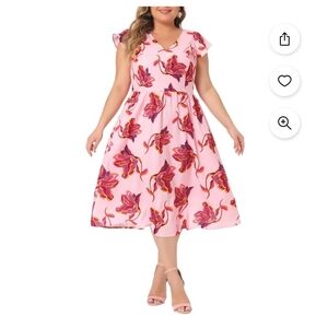 Eloquii floral summer dress plus size 20